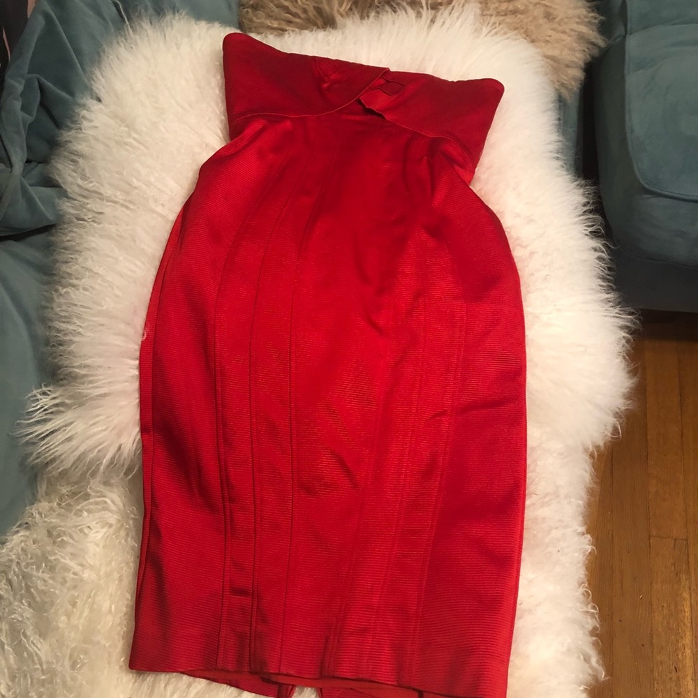 Zac Posen Red date night dress